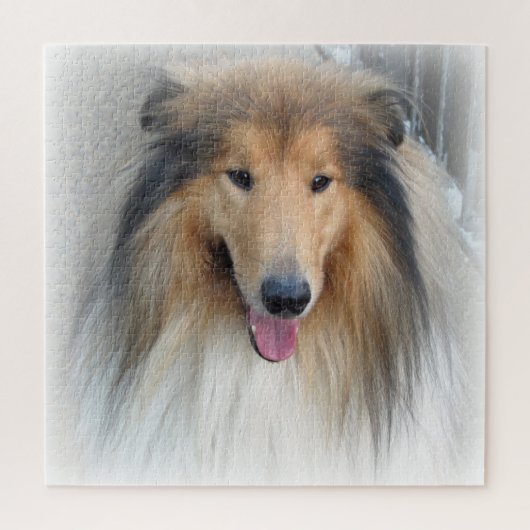 Rough Collie Portrait Puzzle (Vertikal)