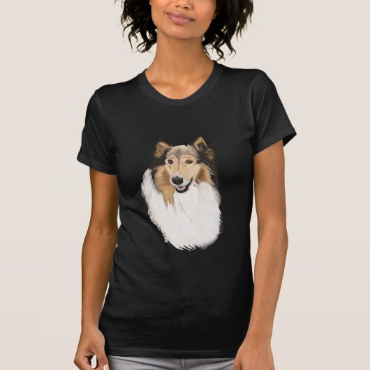Rough Collie Portrait T-Shirt (Vorderseite)