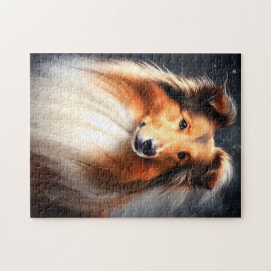 Rough Collie Puzzle (Horizontal)