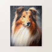 Rough Collie Puzzle (Vertikal)