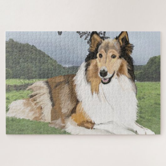 Rough Collie Puzzle (Horizontal)