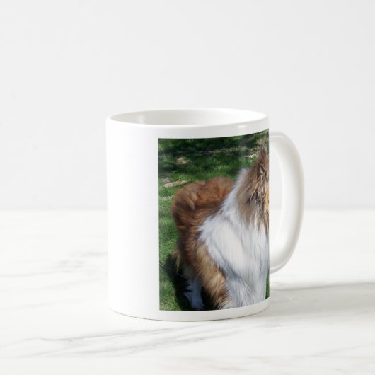 ROUGH COLLIE - SABLE KAFFEETASSE (VorderseiteRechts)