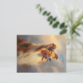 Rough collie / Scottish collie Postkarte (Stehend Vorderseite)
