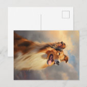 Rough collie / Scottish collie Postkarte (Vorne/Hinten)