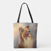 Rough collie / Scottish collie Tasche (Rückseite)