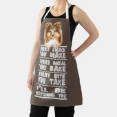 Rough Collie Sheltie Dog jeden Snack, den Sie mach Schürze (InSitu)