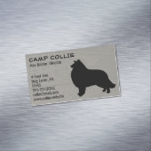 Rough Collie Silhouette | Hundebüt Magnetische Visitenkarte (Beispiel)