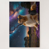 Rough Collie Under the Stars Puzzle (Vertikal)