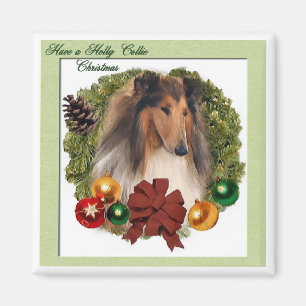 Rough Collie Weihnachtsgeschenke Magnet