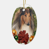 Rough Collie Weihnachtsgeschenke Ornamente (Links)