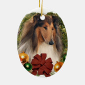 Rough Collie Weihnachtsgeschenke Ornamente (Hinten)