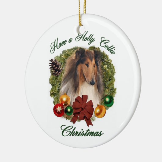 Rough Collie Weihnachtsgeschenke Ornamente (Links)
