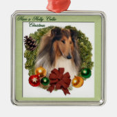 Rough Collie Weihnachtsgeschenke Ornamente (Vorne)