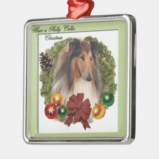Rough Collie Weihnachtsgeschenke Ornamente (Links)