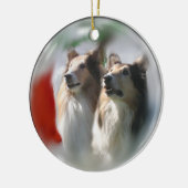 Rough Collie Weihnachtsgeschenke Ornamente (Links)
