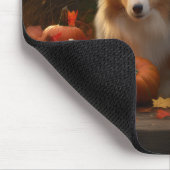 Rough Collie Welpe Autumn Delight Pumpen Mousepad (Ecke)