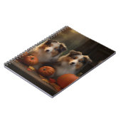 Rough Collie Welpe Autumn Delight Pumpen Notizblock (Linke Seite)