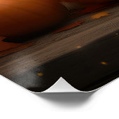 Rough Collie Welpe Autumn Delight Pumpen Poster (Ecke)