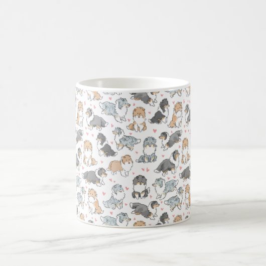 Rough Collies Kaffeetasse (Mittel)