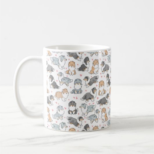 Rough Collies Kaffeetasse (Links)