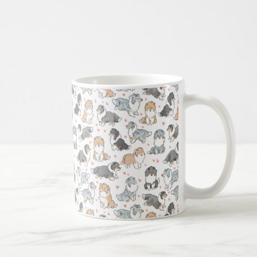 Rough Collies Kaffeetasse (Rechts)