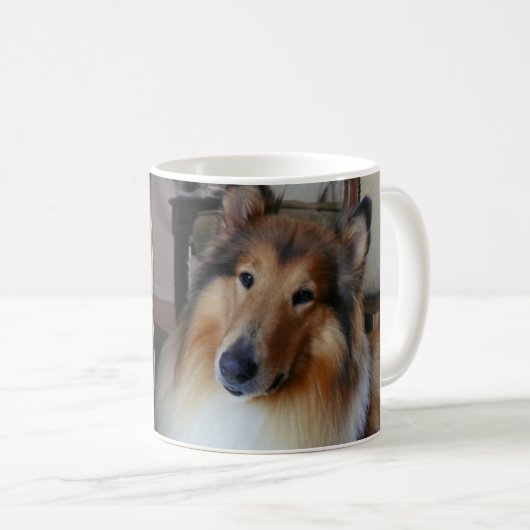 Rough Collieses Kaffeetasse (VorderseiteRechts)