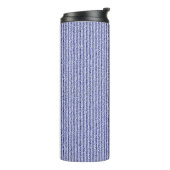 Rough Corduroy Narrow Streifen in Gritty Blue Thermosbecher (Nach links gedreht)