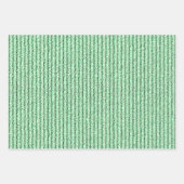 Rough Corduroy Streifen in Lime Green Geschenkpapier Set (Vorderseite 3)