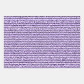 Rough Corduroy Stripes in Lilac Lavender Geschenkpapier Set (Vorderseite 3)