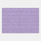 Rough Corduroy Stripes in Lilac Lavender Geschenkpapier Set (Vorderseite 2)