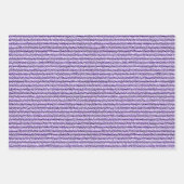Rough Corduroy Stripes in Lilac Lavender Geschenkpapier Set (Vorderseite)