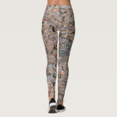 Rough Geology Neutral Rock Texture Foto Leggings (Rückseite)