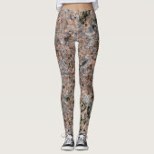 Rough Geology Neutral Rock Texture Foto Leggings (Vorderseite)