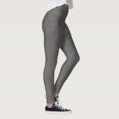 Rough Gray Leather Print Leggings (Rechts)