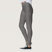 Rough Gray Leather Print Leggings (Links)