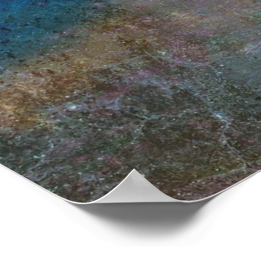 Rough Grunge Texture Artwork | Poster (Ecke)