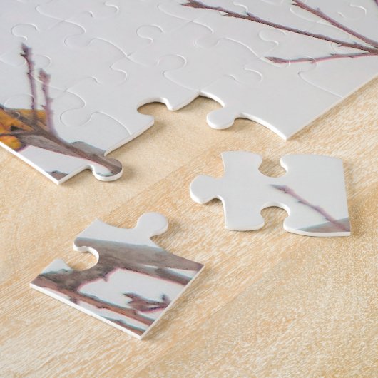 Rough-Legged Hawk im Baum Puzzle (Seite)