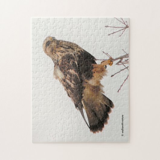 Rough-Legged Hawk im Baum Puzzle (Vertikal)