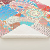 Rough Leinwand Patchwork: Texturierte Vintage Must Sherpadecke (3/4)