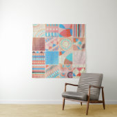 Rough Leinwand Patchwork: Texturierte Vintage Must Wandteppich (Beispiel)
