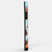 Rough light cyan und stark rot Case-Mate iPhone hülle (Hinten/Rechts)