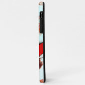 Rough light cyan und stark rot Case-Mate iPhone hülle (Hinten/Links)