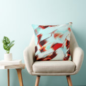 Rough light cyan und stark rot kissen (Stuhl )