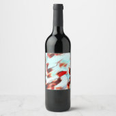 Rough light cyan und stark rot weinetikett (Vorderseite)