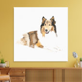 Rough, Long Hair Collie Leinwanddruck (Insitu (Wohnzimmer))