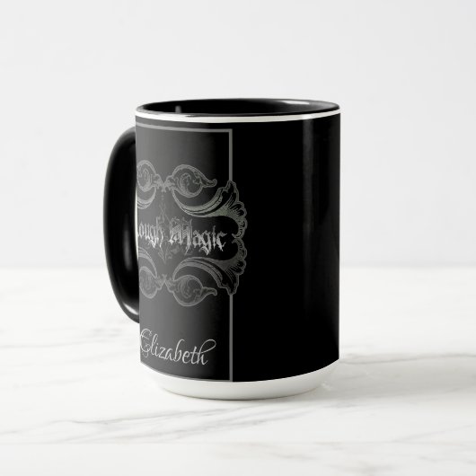 Rough Magic Personalisiert Tasse (Vorderseite Links)