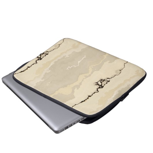Rough Marble Laptopschutzhülle (Vorne Knopf)