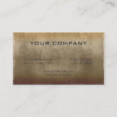 Rough Metal Plate Bronze ID327 Visitenkarte (Rückseite)