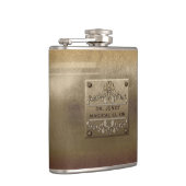 Rough Metal Plate gestreut Flachmann (Rechts)