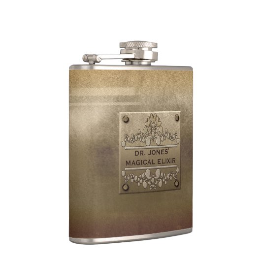 Rough Metal Plate gestreut Flachmann (Rechts)